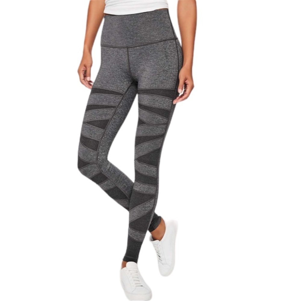 LULULEMON Wunder Under HR Tight SE Tech women’s size 4 grey black W5AWJS